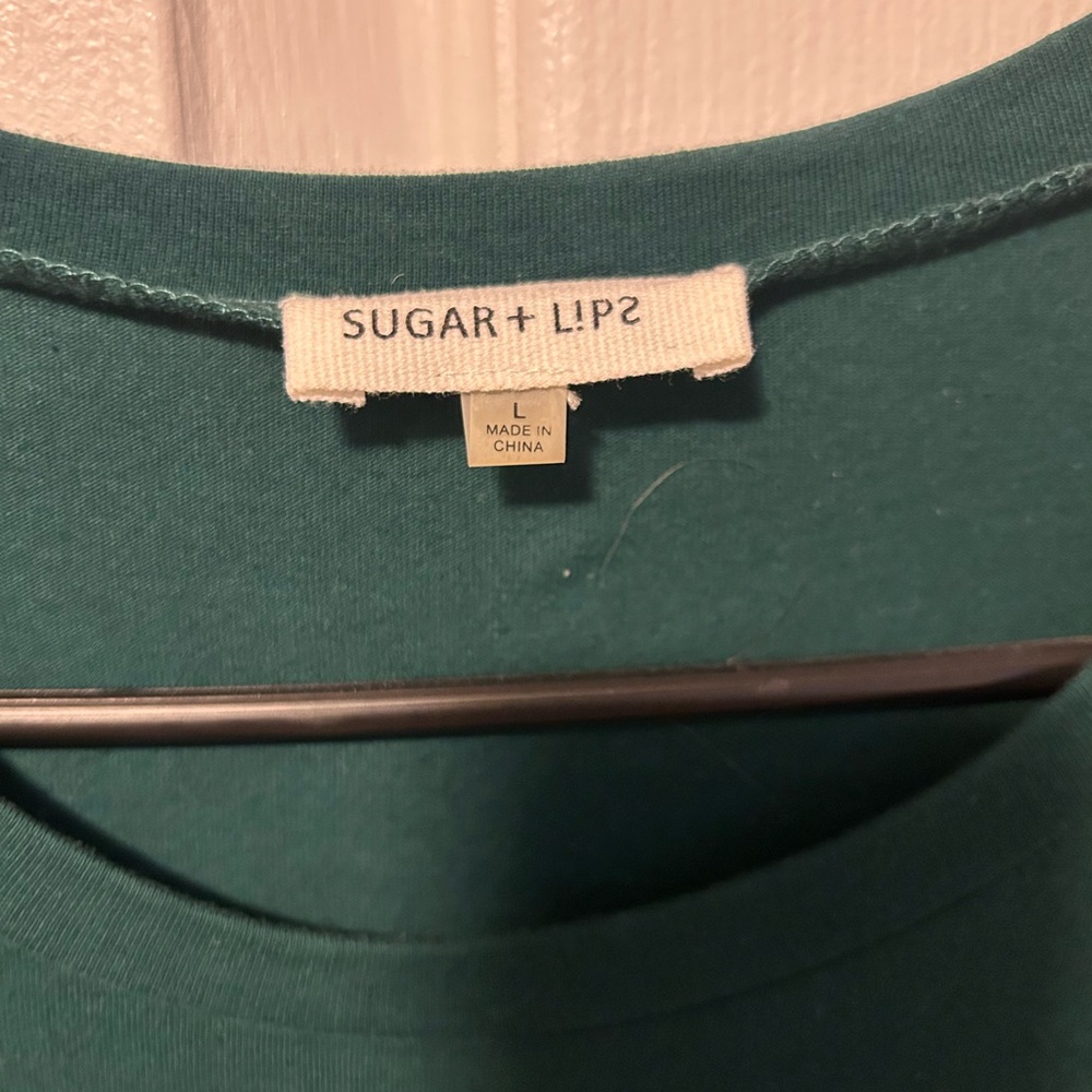 Sugar + Lips Green Top